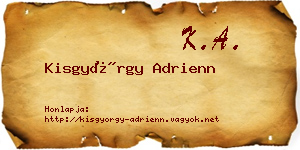 Kisgyörgy Adrienn névjegykártya