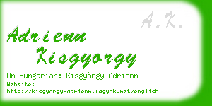adrienn kisgyorgy business card
